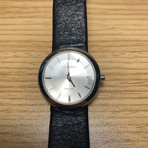 Pandora watch with leather strap